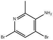 3-AMINO-4,6-DIBROMO-2-METHYLPYRIDINE 结构式