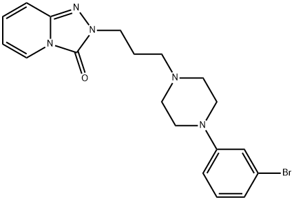 Trazodone impurity 3/Trazodone Bromo Analog/2-{3-[4-(3-Bromophenyl)piperazin-1-yl]propyl}-[1,2,4]triazolo[4,3-a]pyridin-3(2H)-one 结构式