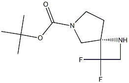 tert-butyl (S)-3,3-difluoro-1,6-diazaspiro[3.4]octane-6-carboxylate 结构式