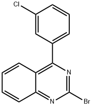 2-Bromo-4-(3-chlorophenyl)quinazoline 结构式