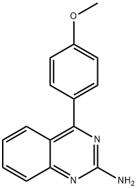 2-Amino-4-(4-methoxyphenyl)quinazoline 结构式