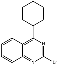 2-Bromo-4-(cyclohexyl)quinazoline 结构式