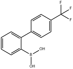 (4'-(三氟甲基)-[1,1'-联苯]-2-基)硼酸 结构式