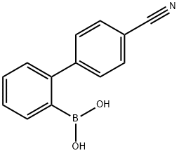 4'-氰基联苯-2-硼酸 结构式