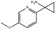 1-(5-methoxypyridin-2-yl)cyclopropan-1-amine 结构式
