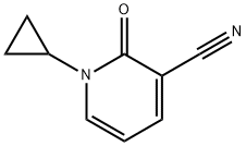 1-cyclopropyl-2-oxo-1,2-dihydropyridine-3-carbonitrile 结构式