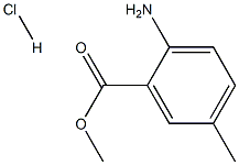 2-氨基-5-甲基苯甲酸甲酯盐酸盐 结构式