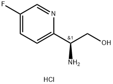 (2S)-2-AMINO-2-(5-FLUORO(2-PYRIDYL))ETHAN-1-OL 2HCl 结构式