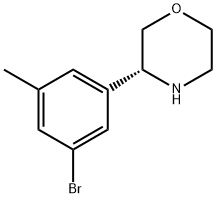 (3R)-3-(5-BROMO-3-METHYLPHENYL)MORPHOLINE 结构式