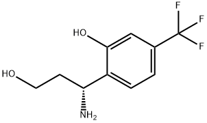 2-((1R)-1-AMINO-3-HYDROXYPROPYL)-5-(TRIFLUOROMETHYL)PHENOL 结构式