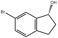 (R)-6-溴-2,3-二氢-1H-茚-1-醇 结构式