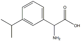 2-AMINO-2-[3-(METHYLETHYL)PHENYL]ACETIC ACID 结构式