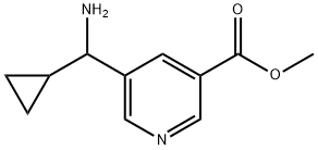 METHYL 5-(AMINOCYCLOPROPYLMETHYL)PYRIDINE-3-CARBOXYLATE 结构式