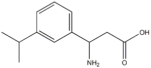 3-AMINO-3-[3-(METHYLETHYL)PHENYL]PROPANOIC ACID 结构式