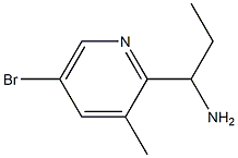 1-(5-BROMO-3-METHYL-2-PYRIDYL)PROPYLAMINE 结构式