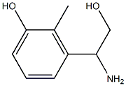 3-(1-AMINO-2-HYDROXYETHYL)-2-METHYLPHENOL 结构式