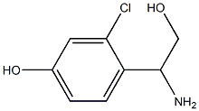 4-(1-AMINO-2-HYDROXYETHYL)-3-CHLOROPHENOL 结构式