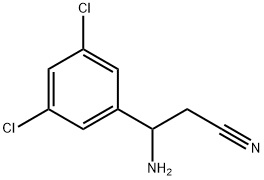 3-AMINO-3-(3,5-DICHLOROPHENYL)PROPANENITRILE 结构式