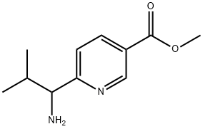 METHYL 6-(1-AMINO-2-METHYLPROPYL)PYRIDINE-3-CARBOXYLATE 结构式