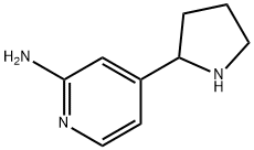 2-Amino-4-(pyrrolidin-2-yl)pyridine 结构式