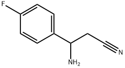 3-氨基-3-(4-氟苯基)丙腈 结构式