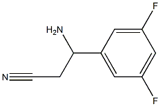 3-AMINO-3-(3,5-DIFLUOROPHENYL)PROPANENITRILE 结构式