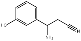 3-amino-3-(3-hydroxyphenyl)propanenitrile 结构式