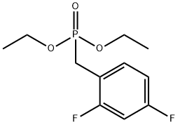 二乙基(2,4-二氟苄基L)磷酸 结构式
