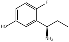 3-((1R)-1-AMINOPROPYL)-4-FLUOROPHENOL 结构式