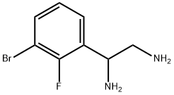 1-(3-BROMO-2-FLUOROPHENYL)ETHANE-1,2-DIAMINE 结构式