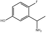 3-(1-AMINOETHYL)-4-FLUOROPHENOL 结构式