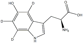 5-羟基色氨酸-D3 结构式