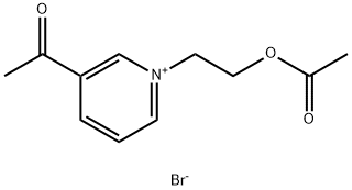 1-(2-ACETOXYETHYL)-3-ACETYLPYRIDINIUM BROMIDE 结构式