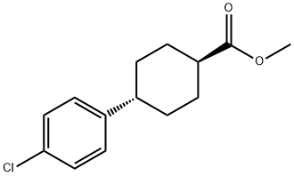 (1R,4R)-4-(4-氯苯基)环己烷-1-甲酸甲酯 结构式