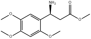 METHYL (3S)-3-AMINO-3-(2,4,5-TRIMETHOXYPHENYL)PROPANOATE 结构式