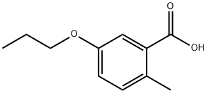 2-甲基-5-丙氧基苯甲酸 结构式