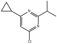 4-chloro-6-cyclopropyl-2-(propan-2-yl)pyrimidine 结构式