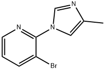 3-Bromo-2-(4-methylimidazol-1-yl)pyridine 结构式