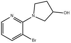 1-(3-BROMOPYRIDIN-2-YL)PYRROLIDIN-3-OL 结构式