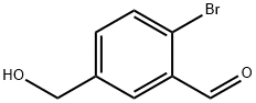 2-溴-5-(羟甲基)苯甲醛 结构式