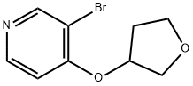 3-BROMO-4-(OXOLAN-3-YLOXY)PYRIDINE 结构式