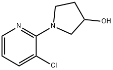 1-(3-chloropyridin-2-yl)pyrrolidin-3-ol 结构式