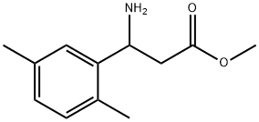 3-氨基-3-(2,5-二甲基苯基)丙酸甲酯 结构式