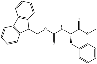 methyl (2S)-2-({[(9H-fluoren-9-yl)methoxy]carbonyl}amino)-3-phenylpropanoate 结构式