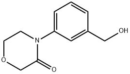 4-[3-(hydroxymethyl)phenyl]morpholin-3-one 结构式