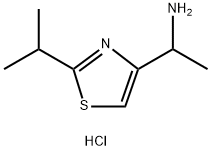 1-[2-(丙-2-基)-1,3-噻唑-4-基]乙-1-胺二盐酸盐 结构式