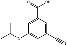 3-氰基-5-异丙氧基苯甲酸 结构式