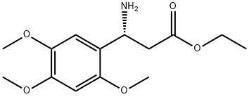 ETHYL (3R)-3-AMINO-3-(2,4,5-TRIMETHOXYPHENYL)PROPANOATE 结构式