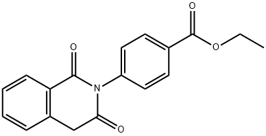 ethyl 4-(1,3-dioxo-1,2,3,4-tetrahydroisoquinolin-2-yl)benzoate 结构式