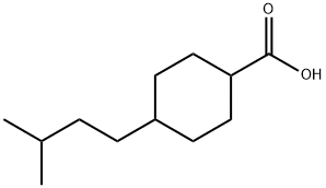 4-(3-methylbutyl)cyclohexane-1-carboxylic acid 结构式